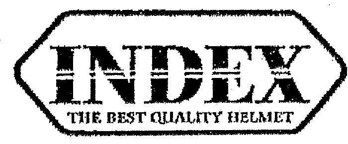 Mẫu nhãn hiệu INDEX THE BEST QUALTY HELMET