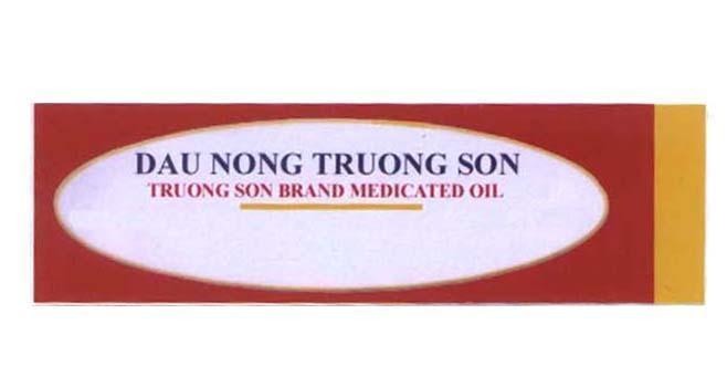 Mẫu nhãn hiệu TRUONG SON TRUONG SON BRAND MEDICATED OIL DAU NONG