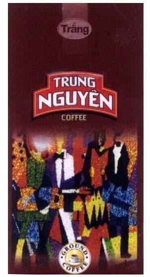 Mẫu nhãn hiệu Trung Nguyên COFFEE GROUND Trắng