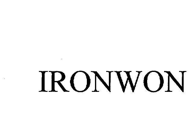 Mẫu nhãn hiệu IRONWON