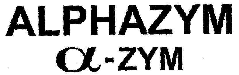 Mẫu nhãn hiệu ALPHAZYM -ZYM