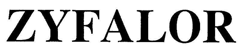 Mẫu nhãn hiệu ZYFALOR