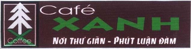 Mẫu nhãn hiệu Café xanh Nơi Thư Giãn-Phút Luận Đàm X Coffee