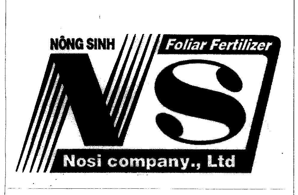 Mẫu nhãn hiệu NS NONG SINH FOLIAR FERTILIZER NOSI COMPANY.,LTD