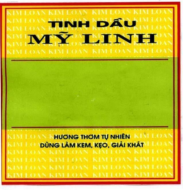 Mẫu nhãn hiệu Tinh Dầu Mỹ Linh