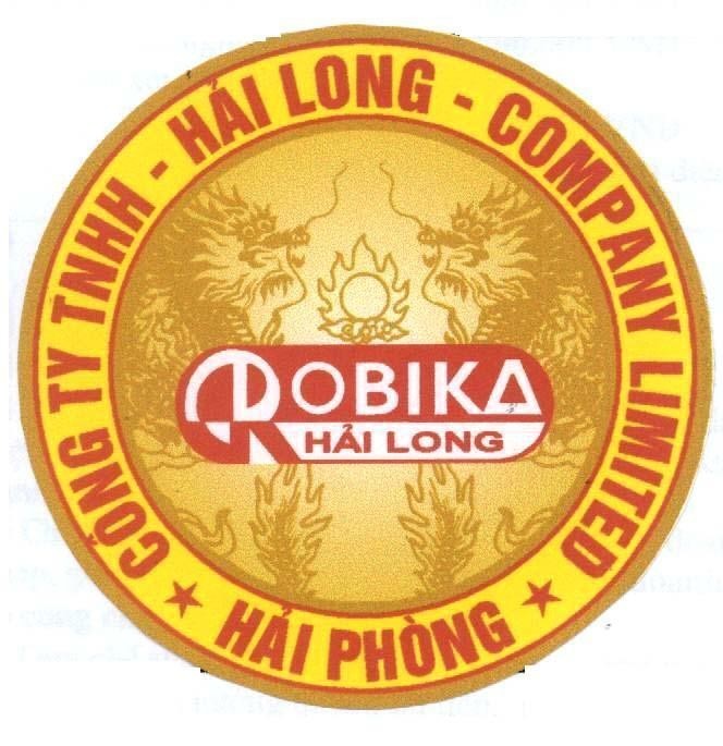 Mẫu nhãn hiệu Công ty TNHH Hải Long COMPANY LIMITED Hải Phòng Robika Hải Long