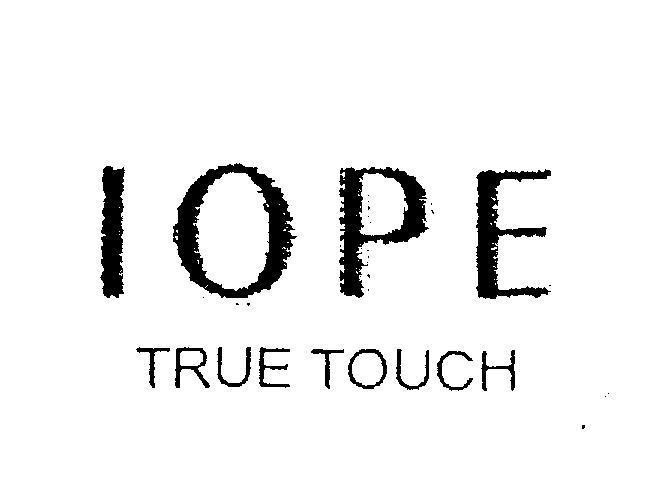 Mẫu nhãn hiệu IOPE TRUE TOUCH