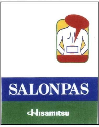 Mẫu nhãn hiệu SALONPAS HISAMITSU