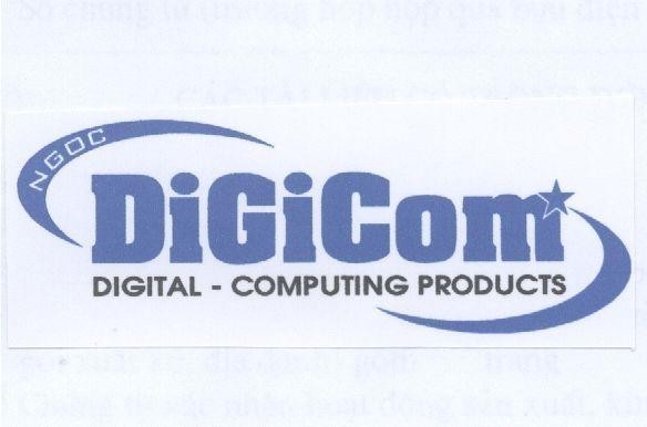 Mẫu nhãn hiệu NGOC DIGICOM DIGITAL COMPUTING PRODUCTS