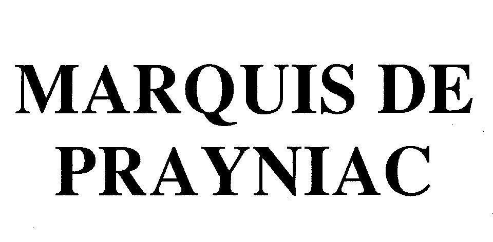 Mẫu nhãn hiệu MARQUIS DE PRAYNIAC