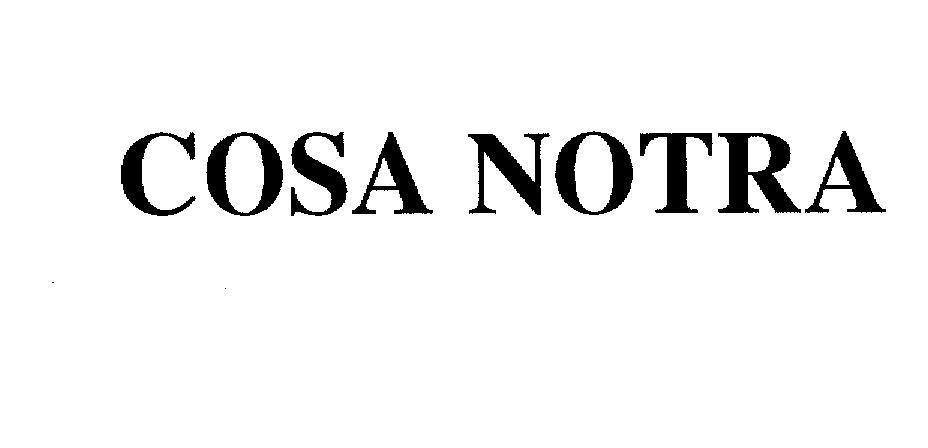 Mẫu nhãn hiệu COSA NOTRA