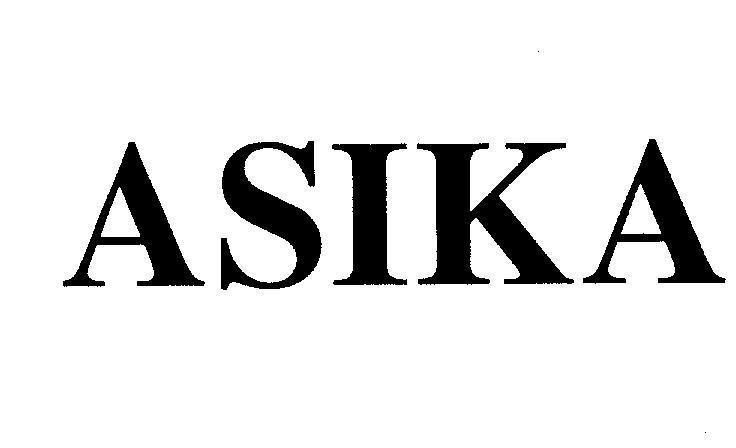 Mẫu nhãn hiệu ASIKA