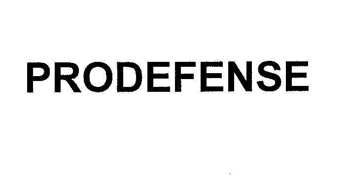 Mẫu nhãn hiệu PRODEFENSE