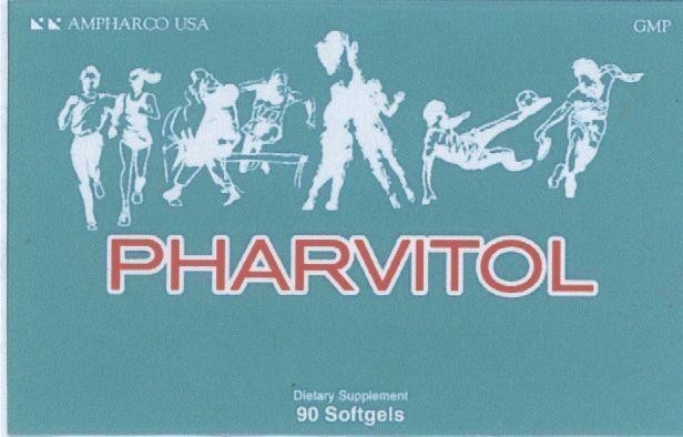 Mẫu nhãn hiệu AMPHARCO USA PHARVITOL GMP