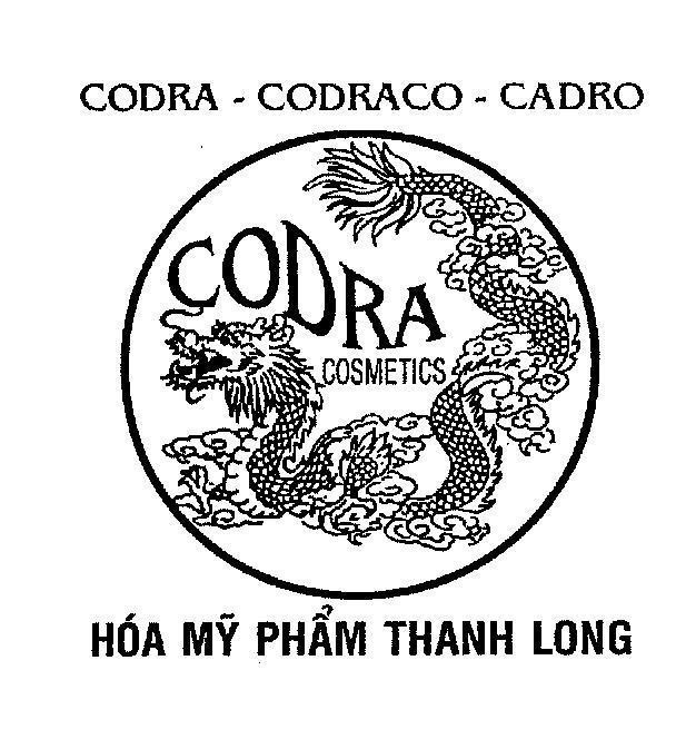 Mẫu nhãn hiệu CODRA CODRACO CADRO CODRA COSMETICS Hoá mỹ phẩm Thanh Long