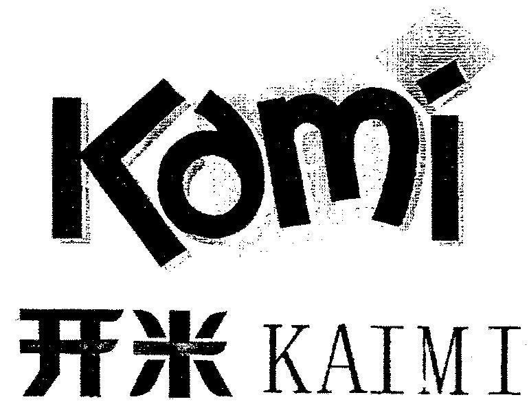 Mẫu nhãn hiệu KOMI KAIMI [KAI: Mở, Mở RộNG, Bắt Đầu, Khởi Đầu; MI: Gaọ CHưA NấU đã Được Sát Vỏ]