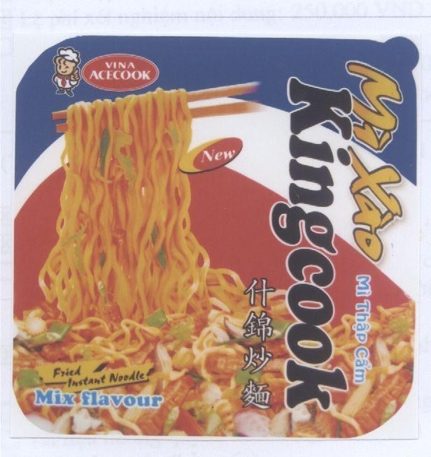 Mẫu nhãn hiệu Mì XàO KINGCOOK Mì THậP CẩM VINA ACECOOK NEW SHI JIN SHA MIAN FRIED INSTANT NOODLE MIX FLAVOUR