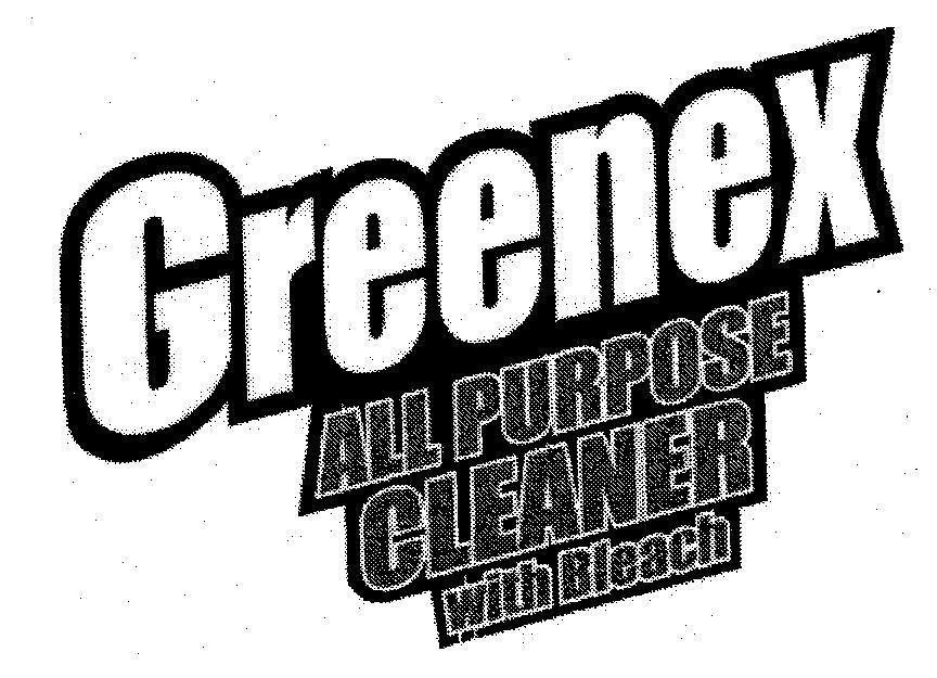 Mẫu nhãn hiệu GREENEX ALL PURPOSE CLEANER WITH BLEACH