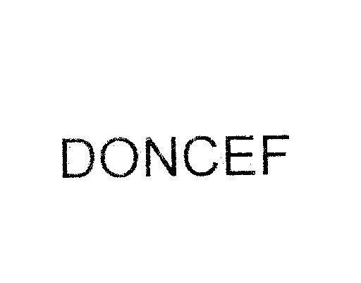 Mẫu nhãn hiệu DONCEF
