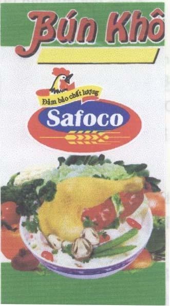 Mẫu nhãn hiệu BúN KHÔ ĐảM BảO CHấT LƯợNG SAFOCO