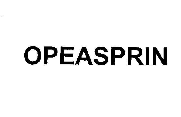 Mẫu nhãn hiệu OPEASPRIN