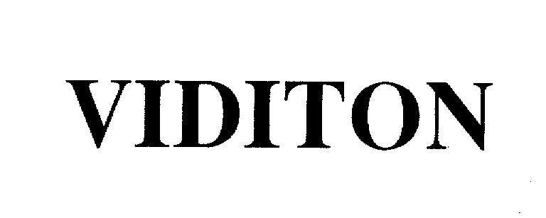 Mẫu nhãn hiệu VIDITON