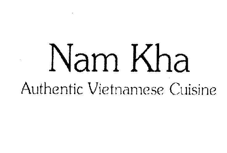 Mẫu nhãn hiệu Nam Kha Authentic Vietnamese Cuisine