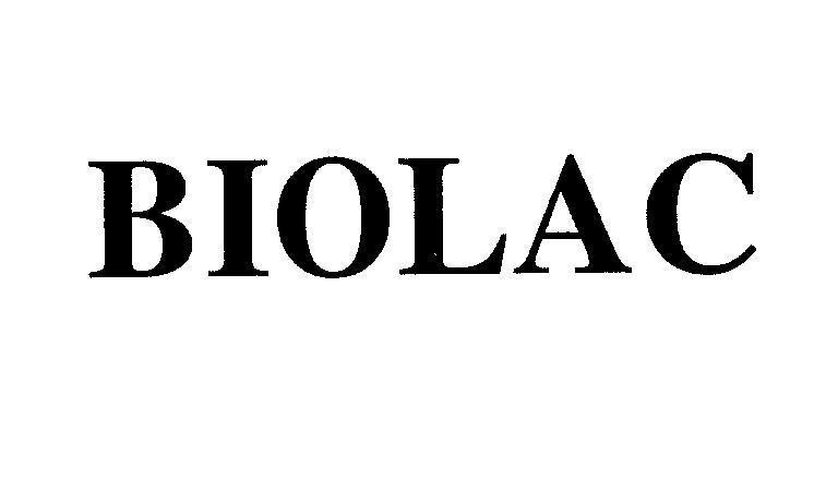 Mẫu nhãn hiệu BIOLAC
