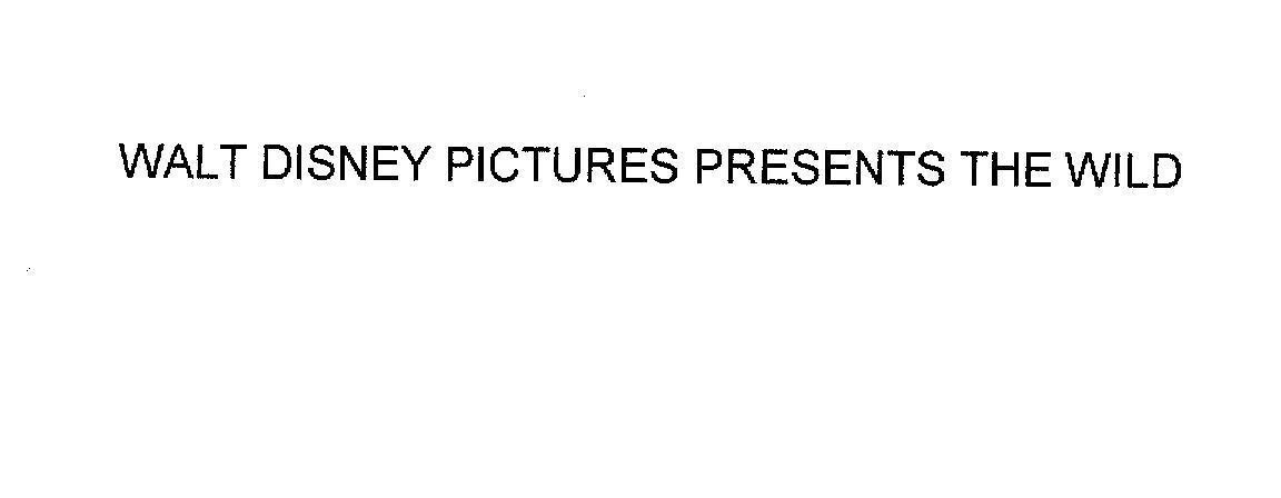 Mẫu nhãn hiệu WALT DISNEY PICTURES PRESENTS THE WILD