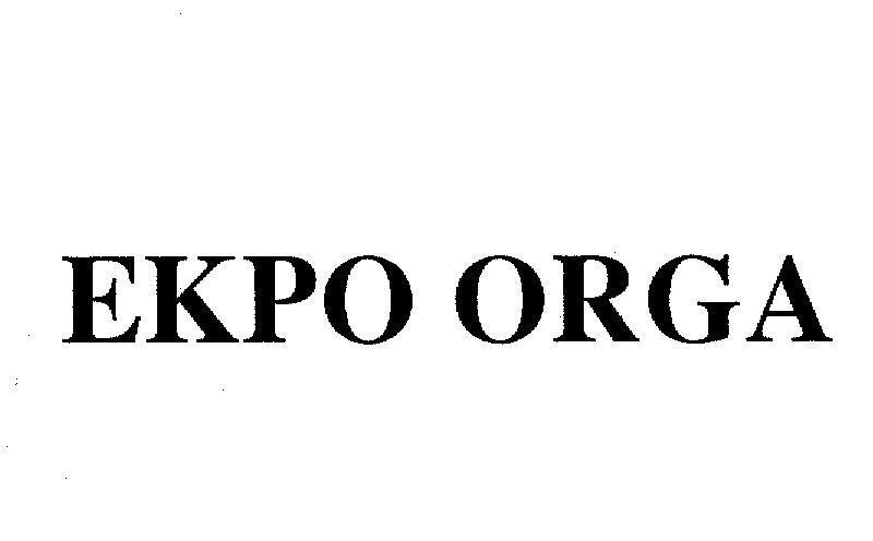 Mẫu nhãn hiệu EKPO ORGA