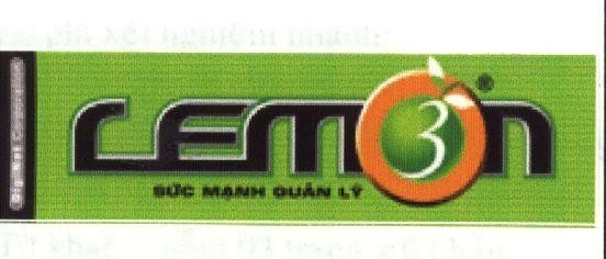 Mẫu nhãn hiệu LEMON 3 SUC MANH QUAN LY