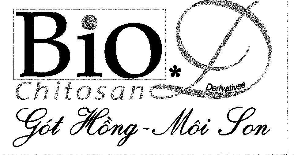 Mẫu nhãn hiệu BIO.D DERIVATIVES CHITOSAN GóT HồNG - MÔI SON