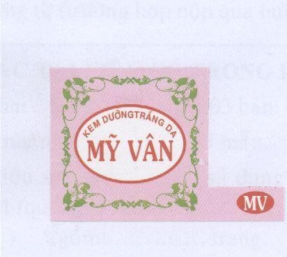 Mẫu nhãn hiệu KEM DUONG TRANG DA MY VAN MV