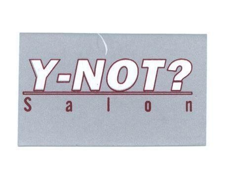 Mẫu nhãn hiệu Y-NOT SALON ANDRE