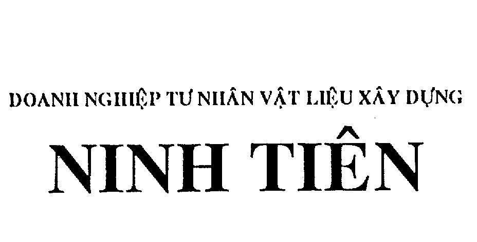Mẫu nhãn hiệu Doanh nghiệp tư nhân vật liệu xây dựng Ninh Tiên