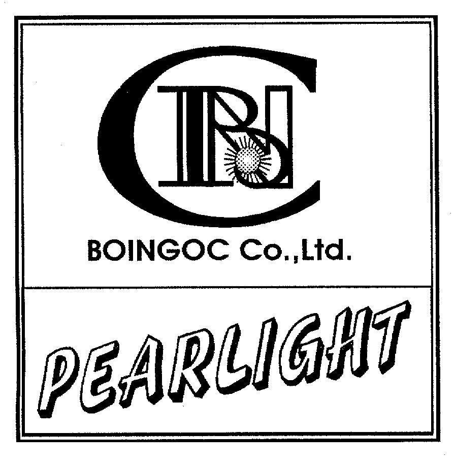 Mẫu nhãn hiệu CBN BOINGOC CO., LTD PEARLIGHT