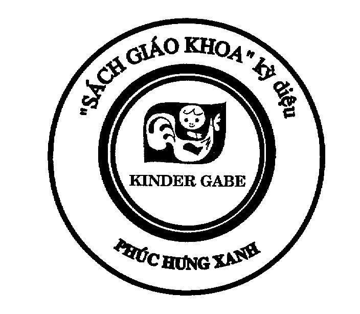 Mẫu nhãn hiệu Sách giáo khoa kỳ diệu KINDER GABE Phúc Hưng xanh