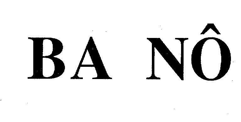 Mẫu nhãn hiệu BA NÔ