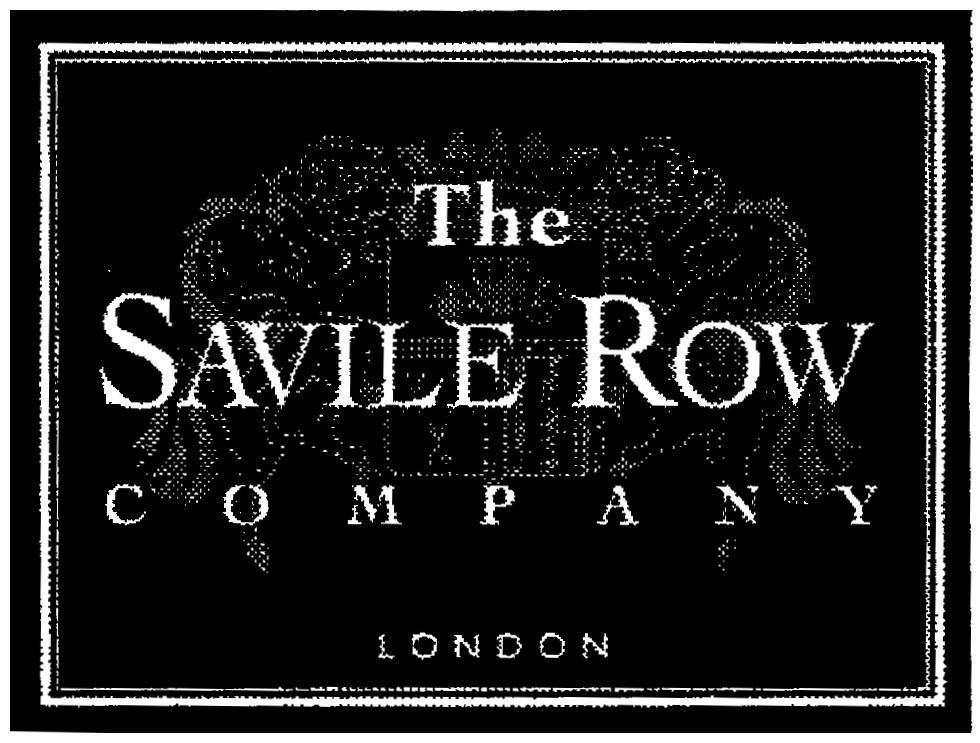 Mẫu nhãn hiệu THE SAVILE ROW COMPANY LONDON
