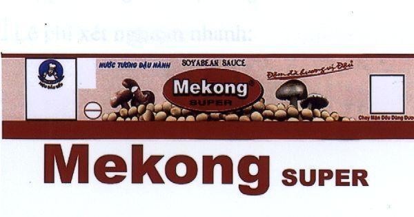 Mẫu nhãn hiệu MEKONG SUPER Hiệu Đầu Bếp Nước Tương Đậu Nành đậm đà hương vị đậu