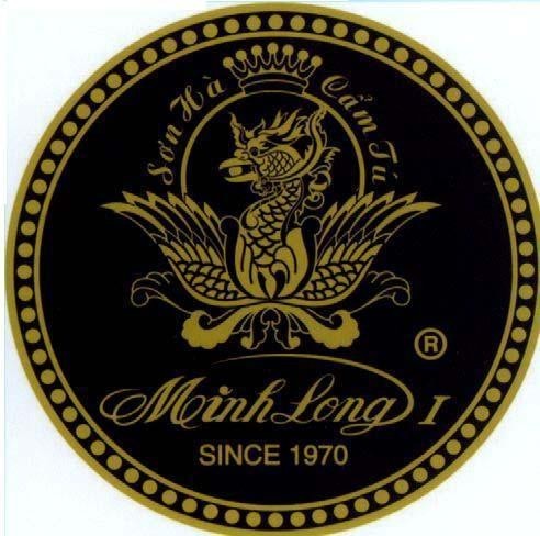 Mẫu nhãn hiệu MINH LONG I SINCE 1970 Sơn Hà Cẩm Tú