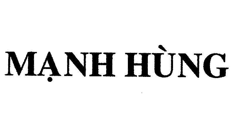 Mẫu nhãn hiệu Mạnh Hùng
