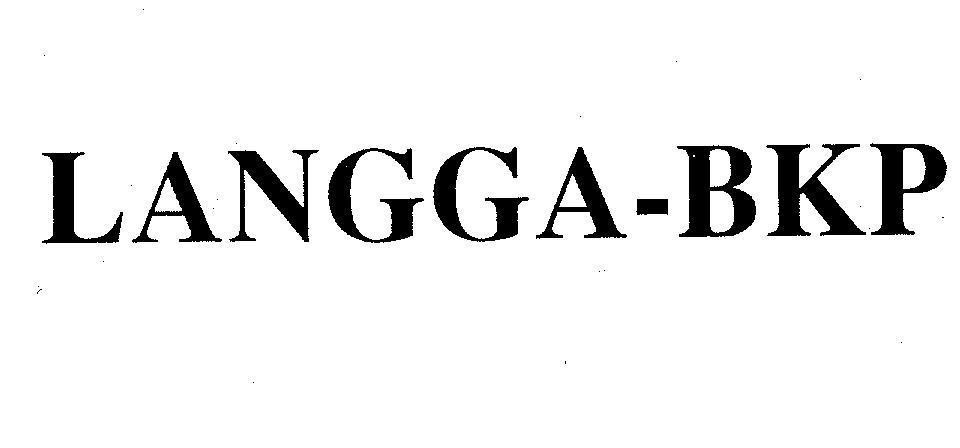 Mẫu nhãn hiệu LANGGA - BKP