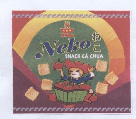 Mẫu nhãn hiệu NEKO CON MEO VI HUONG SNACK Cà Chua