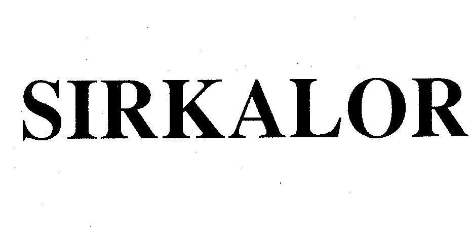 Mẫu nhãn hiệu SIRKALOR
