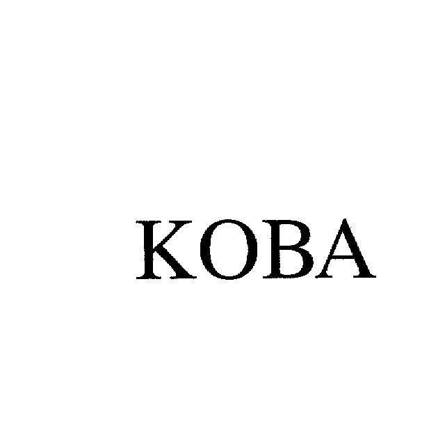 Mẫu nhãn hiệu KOBA