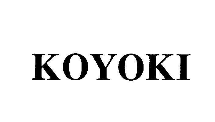 Mẫu nhãn hiệu KOYOKI