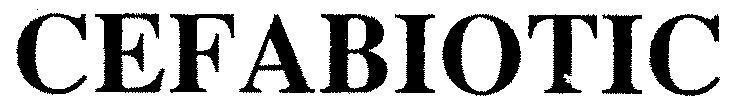 Mẫu nhãn hiệu CEFABIOTIC