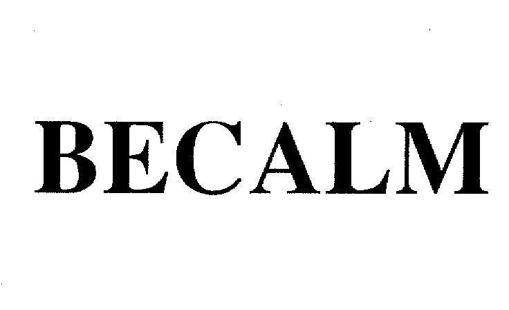 Mẫu nhãn hiệu BECALM