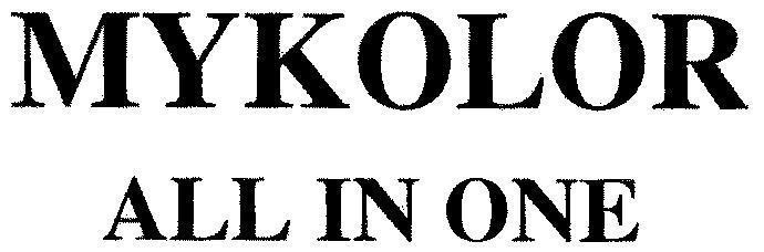 Mẫu nhãn hiệu MYKOLOR ALL IN ONE